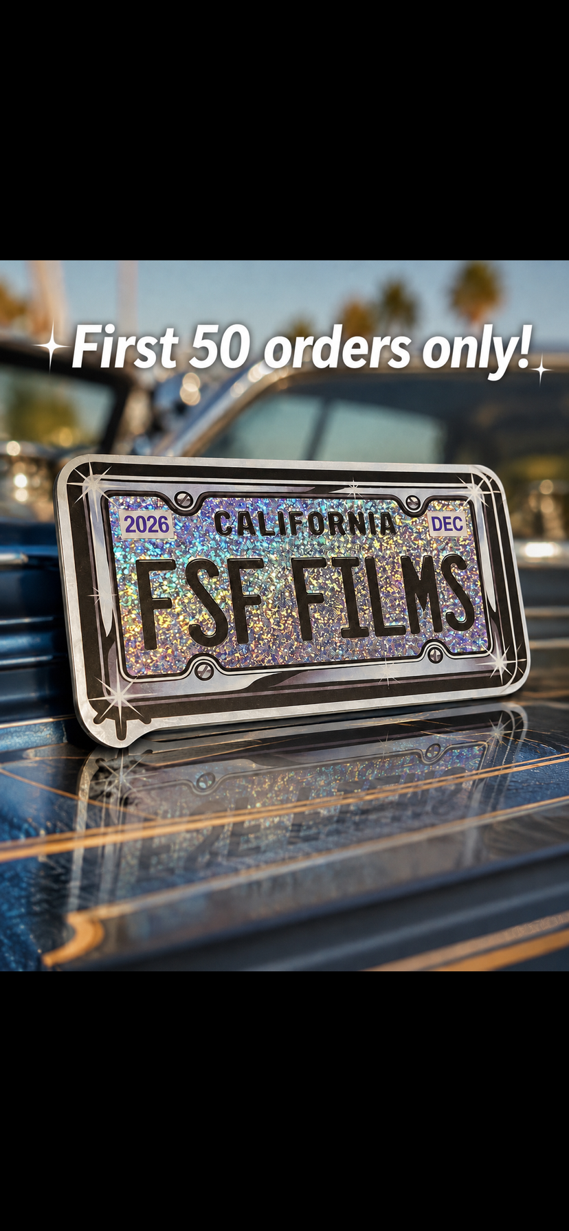 FSF Films Premium Glitter Sticker Pack – 6 Stickers