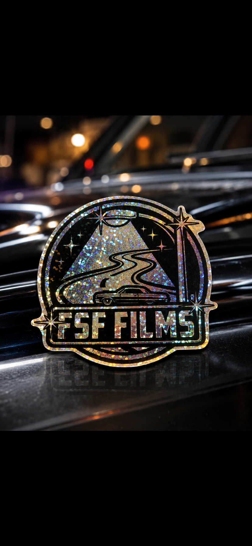 FSF Films Premium Glitter Sticker Pack – 6 Stickers