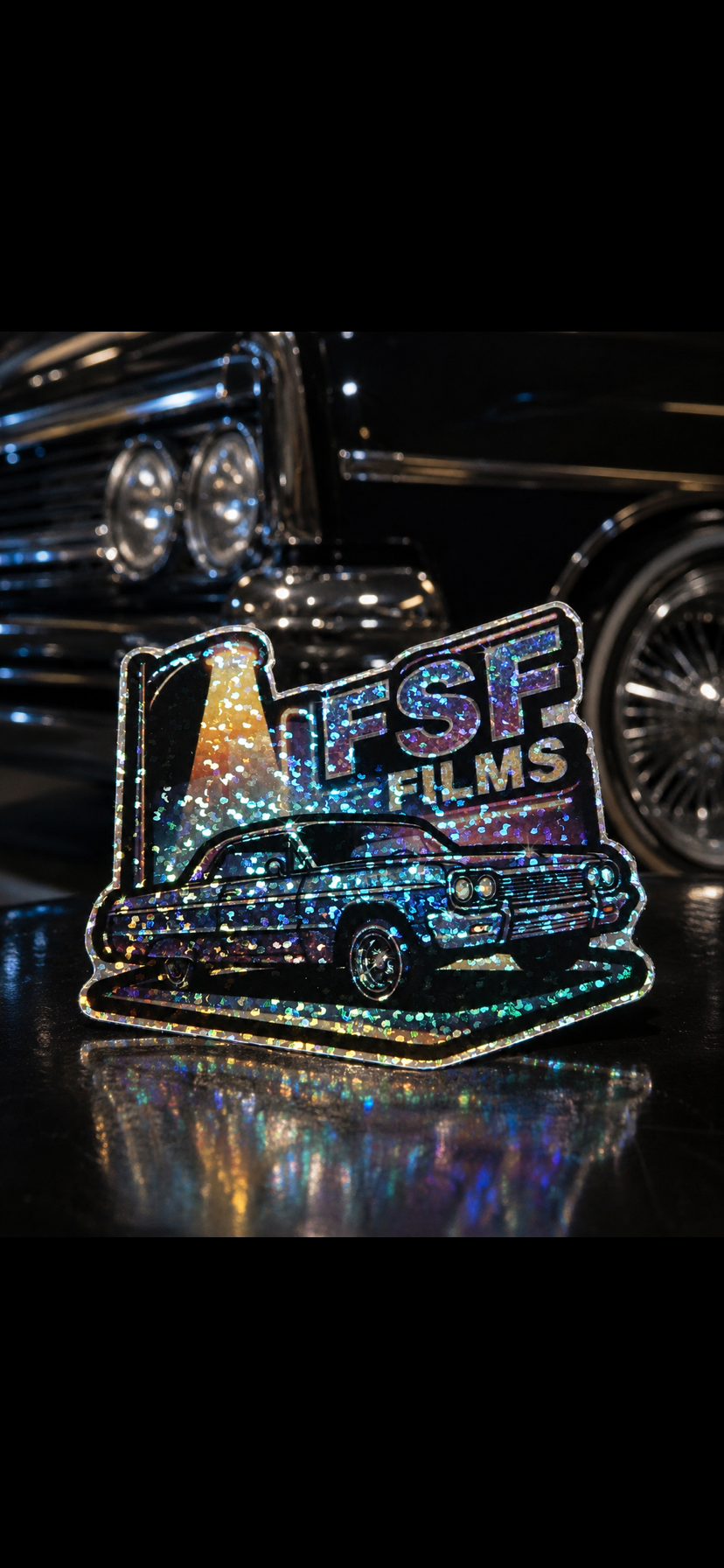 FSF Films Premium Glitter Sticker Pack – 6 Stickers