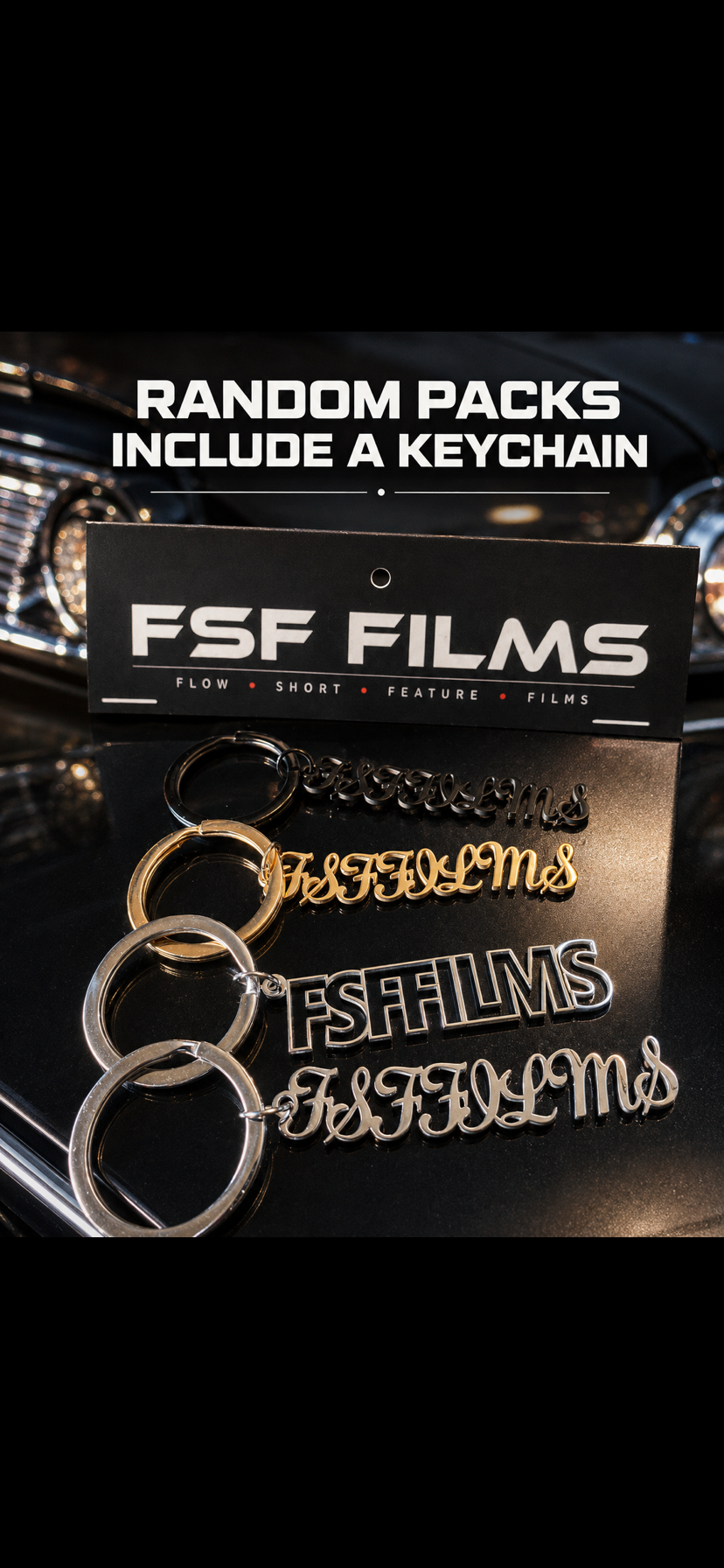 FSF Films Premium Glitter Sticker Pack – 6 Stickers
